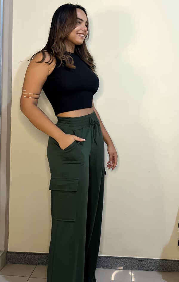 CALÇA CARGO MOLETINHO