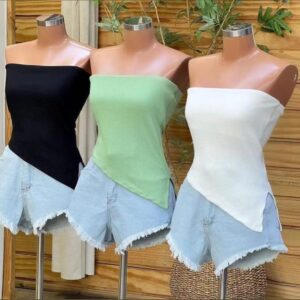 Blusa Assimétrica Tomara que Caia